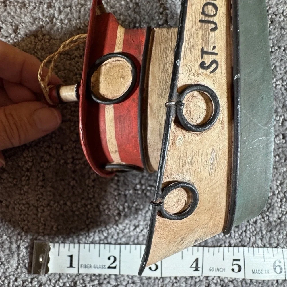 Vintage BOAT TREE ORNAMENT 7